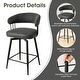 preview thumbnail 11 of 42, Glitzhome 26 or 31 Inches Modern Upholstered Swivel Counter Height Bar Stools