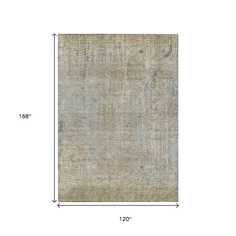 HomeRoots Abstract Transitional Rectangle Outdoor Rug