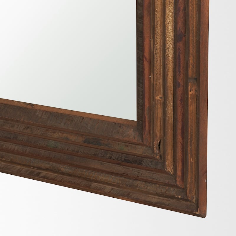 Bennet Small Rectangle Reclaimed Wooden Mirror