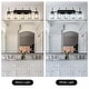 preview thumbnail 32 of 103, Modern Black 1/2/3/4/5-Light Bathroom Crystal Vanity Light Wall Sconces