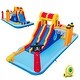 preview thumbnail 5 of 10, 6-In-1 Inflatable Water Slide with Dual Slides and Cave Crawling Game
