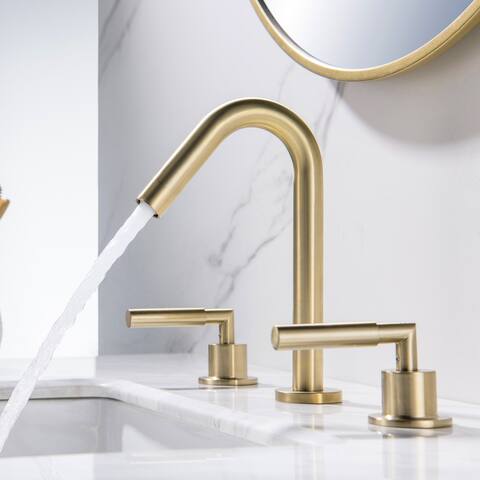 Two-Handle 8" Widespread Lavatory Sink Faucet - 12.99*7.67*4.72