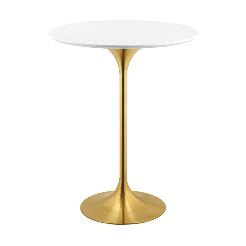 28" Wood Top Bar Table