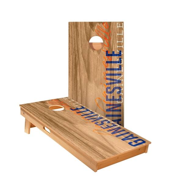 slide 2 of 5, Gainesville Gameday Cornhole Boards NO Bags - Add Board Lights