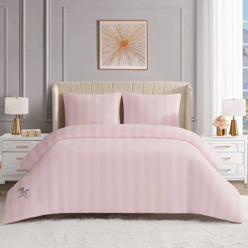 Juicy Couture Jenny Velour Striped Jacquard Duvet Sets