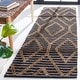 preview thumbnail 3 of 11, SAFAVIEH Flatweave Natural Fiber Yogita Jute Rug 2'3" x 7' Runner - Black/Natural - Runner