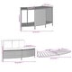 preview thumbnail 4 of 27, vidaXL Hot Tub Surround Bench and Spa Step Poly Rattan and Solid Wood Acacia - 32.3"/44.1" x 17.3" x 1.2"