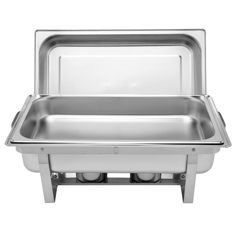 9L 2 Single Basin Two Set Stainless Steel Rectangular Buffet Stove