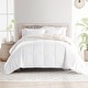 preview thumbnail 69 of 73, All-season Down Alternative Reversible Lightweight Comforter Set White & Ivory - King