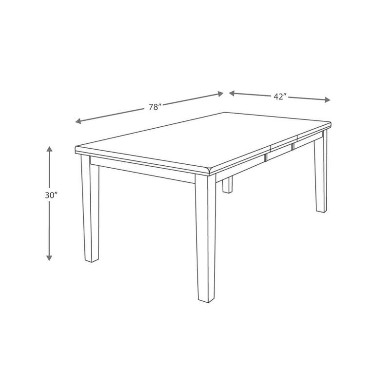 Raly Dining Table, Brown Wood Extendable 60-78 Inch Top Butterfly Leaf