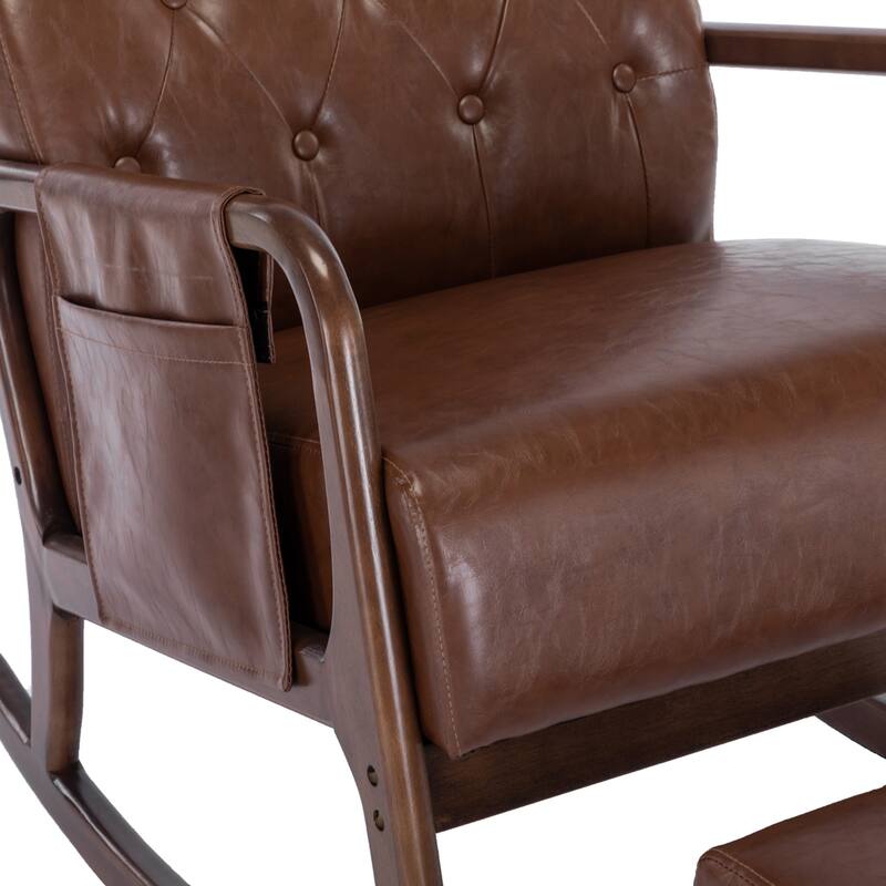 Rocking Armchair With Ottoman for Living Room