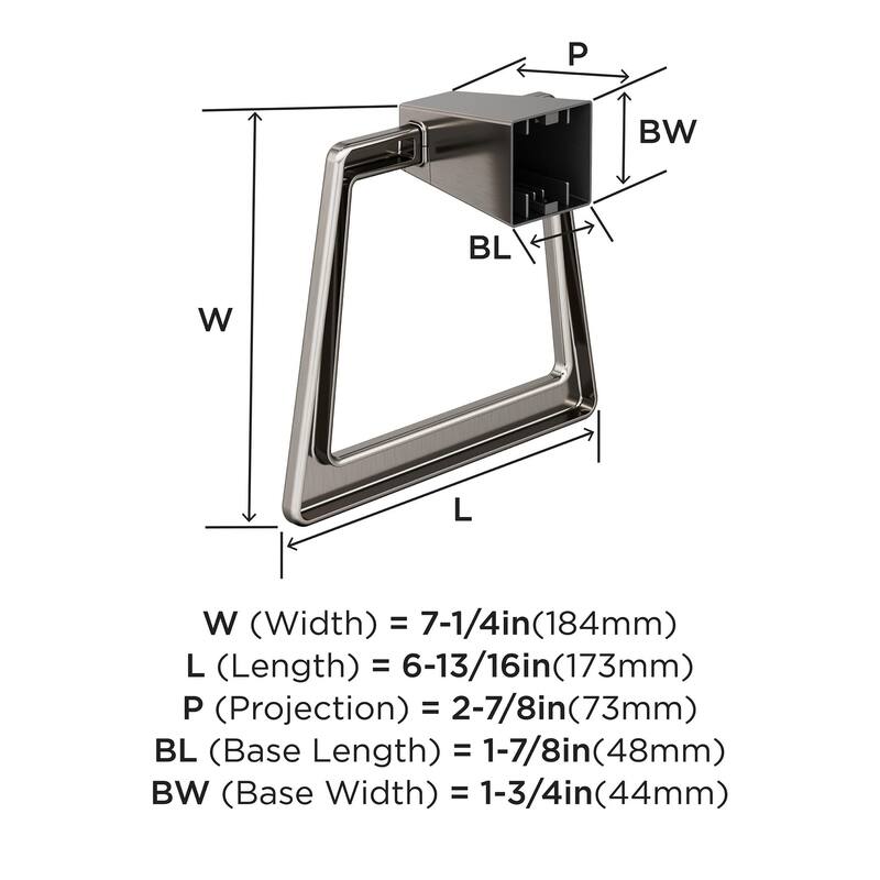 Amerock Blackrock Wall Mounted Towel Ring