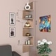 preview thumbnail 12 of 14, NOVA FURNITURE 5 Tiers Floating Wall Mount Corner Bookcase and Bookshelf, Home Decor Display Shelves for Small Space Dorm