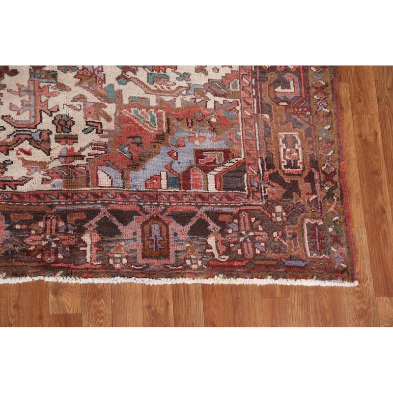 Vegetable Dye Heriz Persian Dining Room Area Rug Wool Hand-knotted - 7'11" x 10'1"