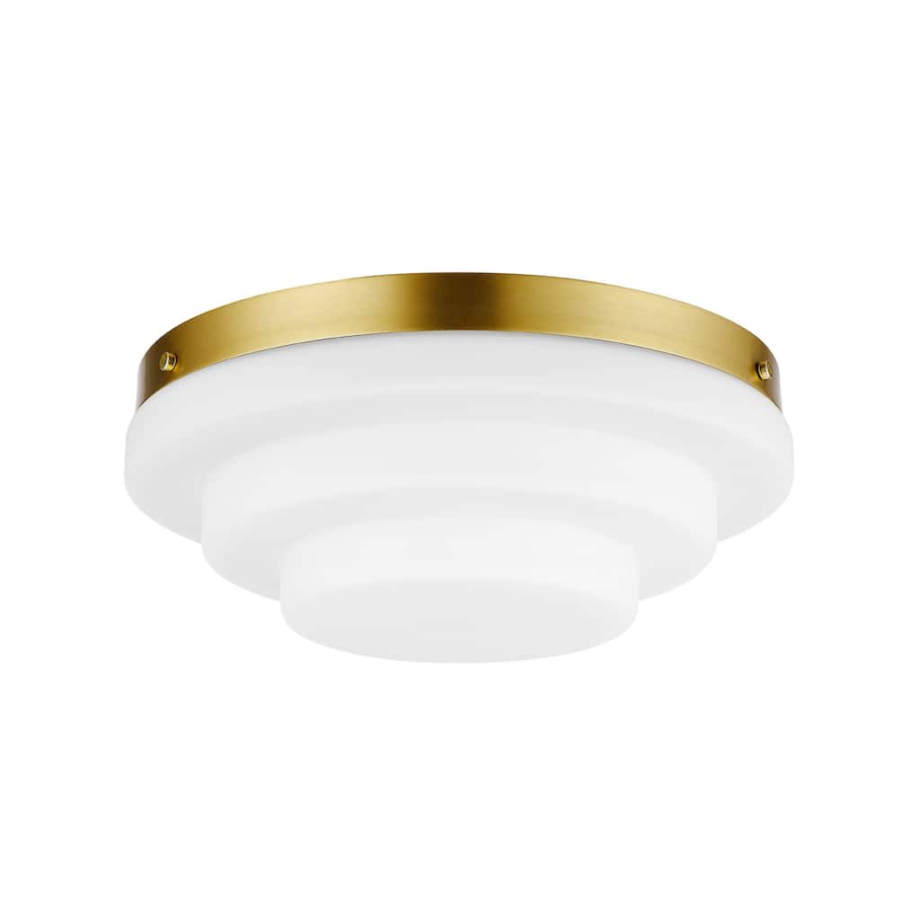Globe Electric 91005474 Devo 2 Light 12" Wide Flush Mount Ceiling
