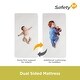 preview thumbnail 3 of 14, Safety 1st Cozy Snuggles Deluxe Dual 2-in-1 Baby Crib and Toddler Mattress, Waterproof and Stain Resistant Cover, White