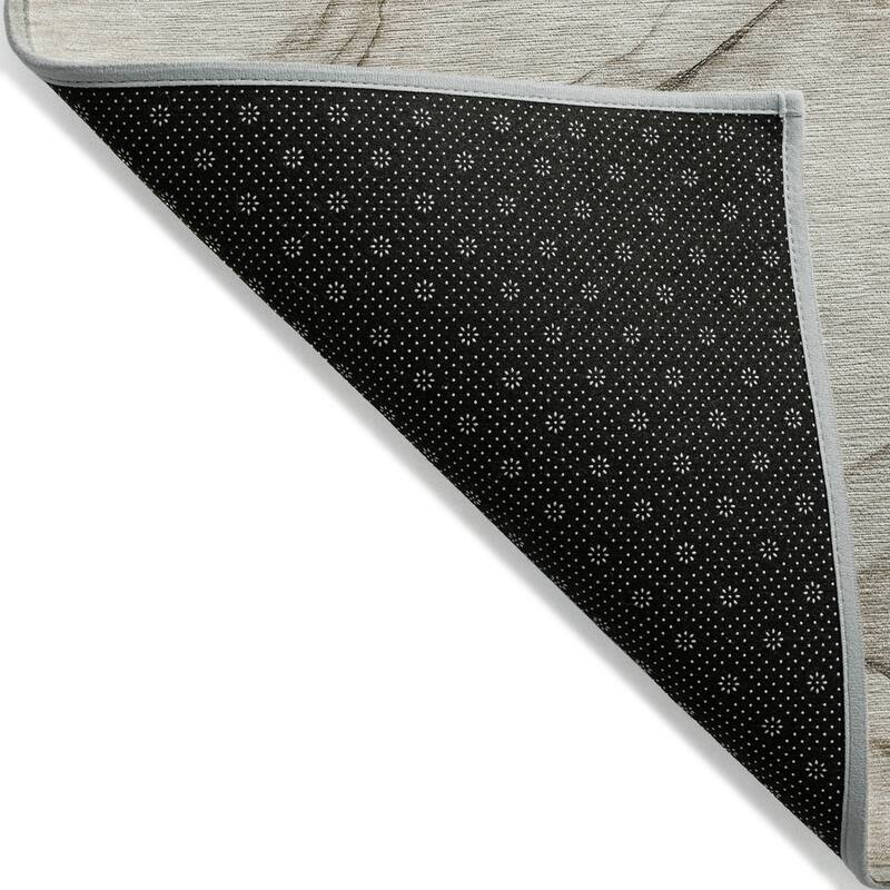 Machine Washable Indoor/ Outdoor Abstract Chantille Rug
