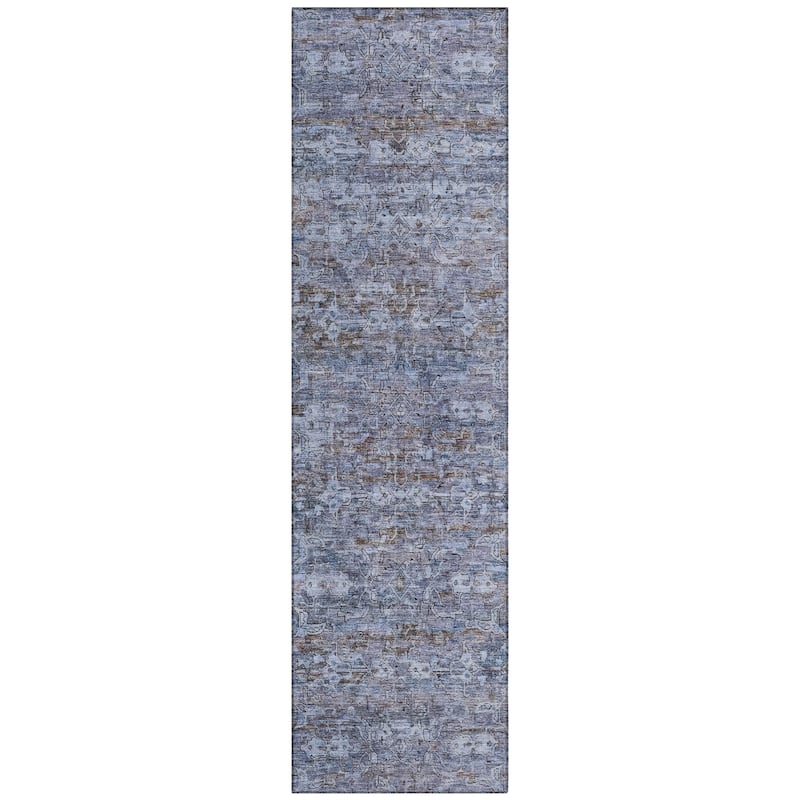 Machine Washable Indoor/ Outdoor Traditional Harmony Chantille Rug
