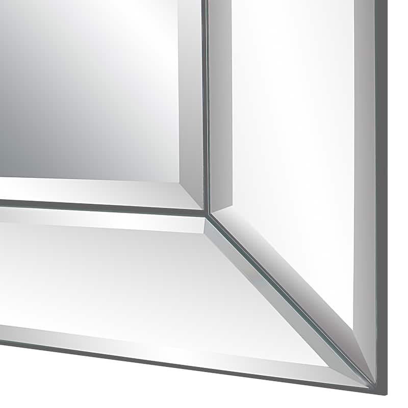 Copper Grove Beveled Mirror-framed Rectangular Wall Mirror