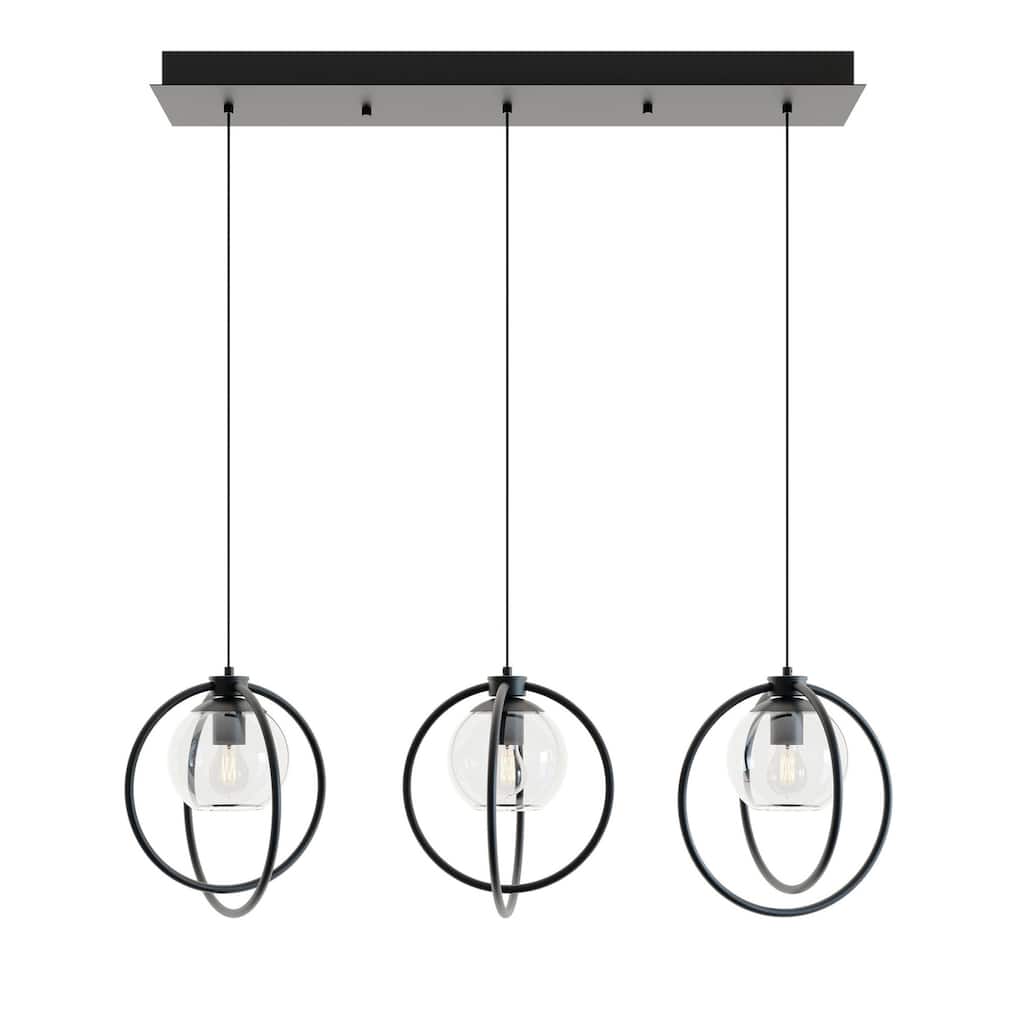 AFX JAMP12MBLNR3 Jamie 3 Light 36" Wide Linear Pendant