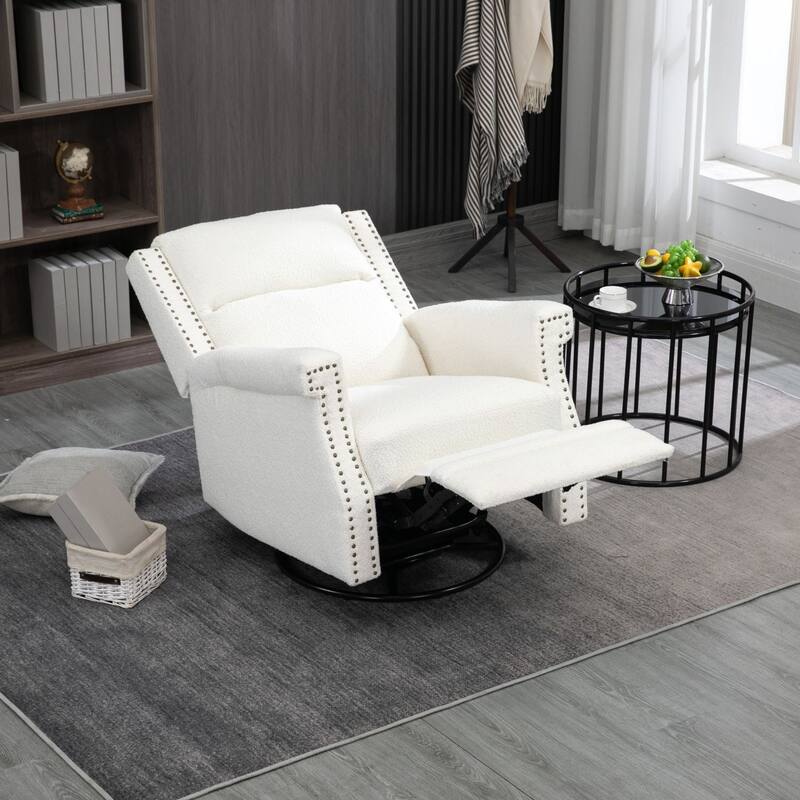 Swivel Manual Recliner Chair 360 Degree Leisure Arm Chair, Nursery Rocking Chairs