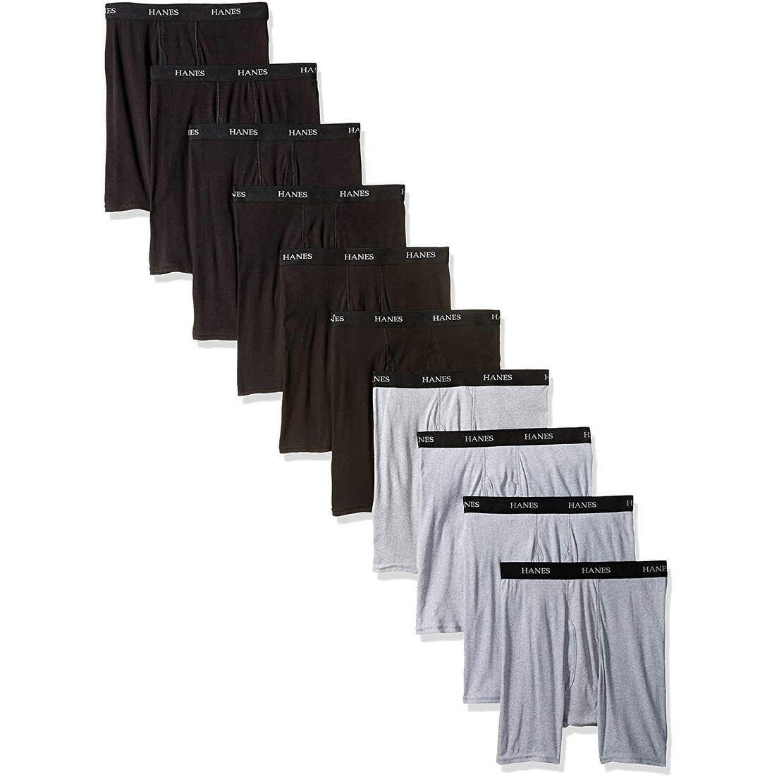 hanes 10 pack boxer briefs