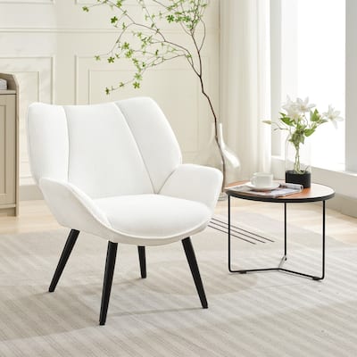 Modern Accent Chair Wingback chair, Upholstered Living Room Armchair, Reading Armchair for Bedroom, Comfy Corduroy Chair