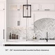 preview thumbnail 6 of 14, Hunter Astwood 1-Light Pendant - Kitchen Island, Dining Room, Entry - Art Deco, Contemporary, Clear Glass