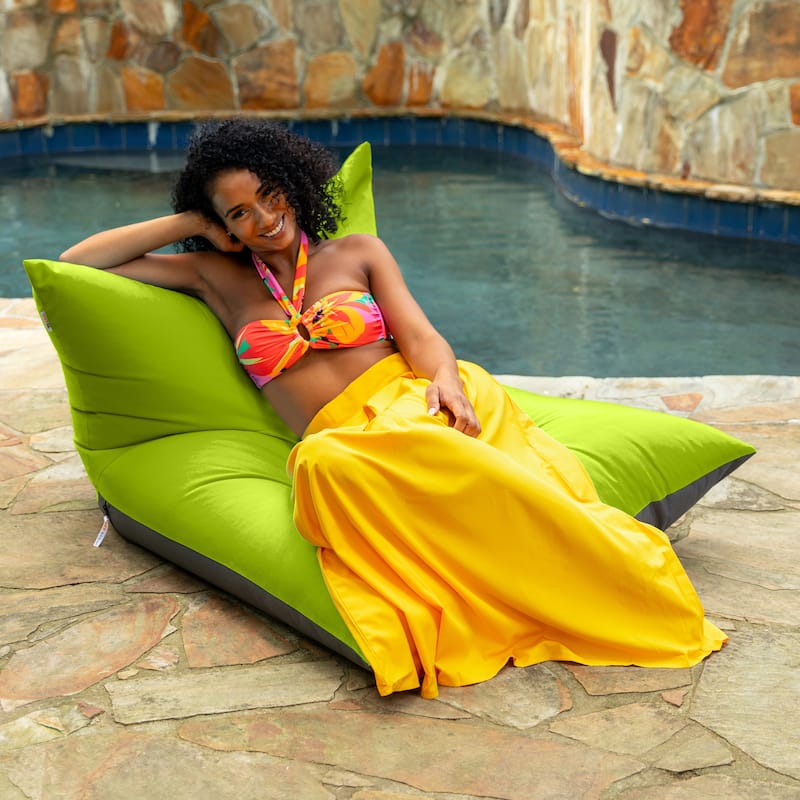 Deshi Sunbrella Patio Bean Bag Lounge Chair by Havenside Home