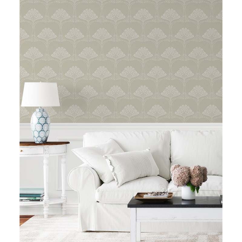 NextWall Deco Floral Peel and Stick Wallpaper