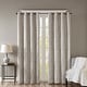 preview thumbnail 18 of 70, SunSmart Mirage Knitted Jacquard Total Blackout Grommet Window Curtain Panel Single  50"W x 95"L - Silver