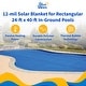 preview thumbnail 21 of 26, Blue Wave 12-mil Solar Blanket for Rectangular In-Ground Pools