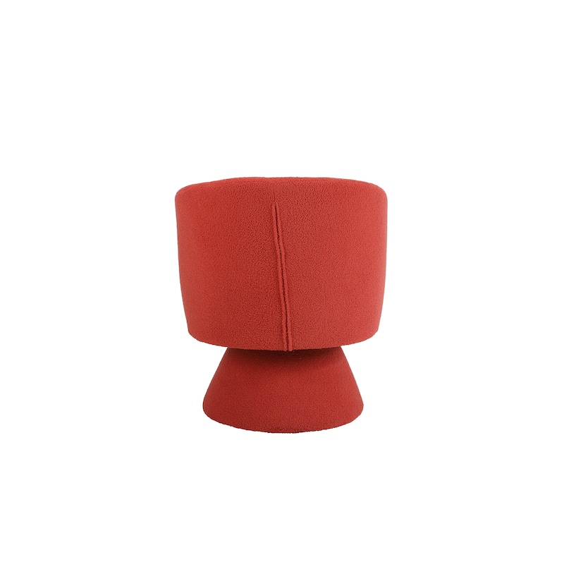 Swivel Fabric Accent Armchair with Wooden Base