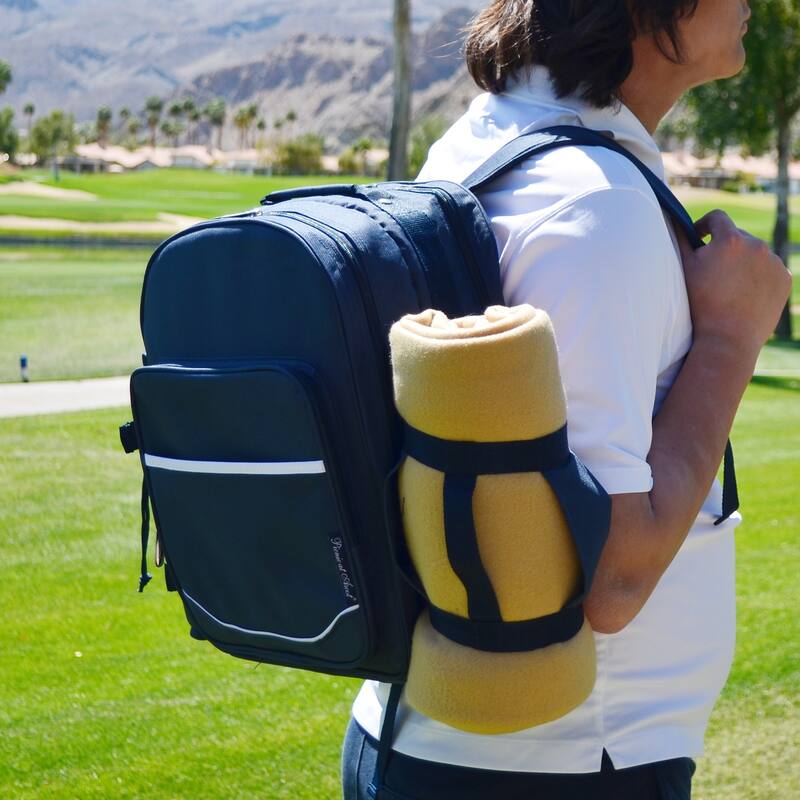 Picnic at Ascot Four Person Equipped Picnic Backpack with Blanket