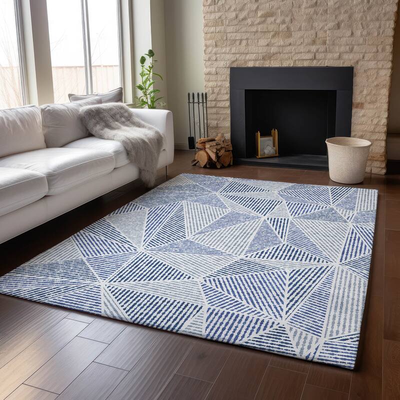 Premium Washable Super Soft Contemporary Mosaic Mayfield Rug
