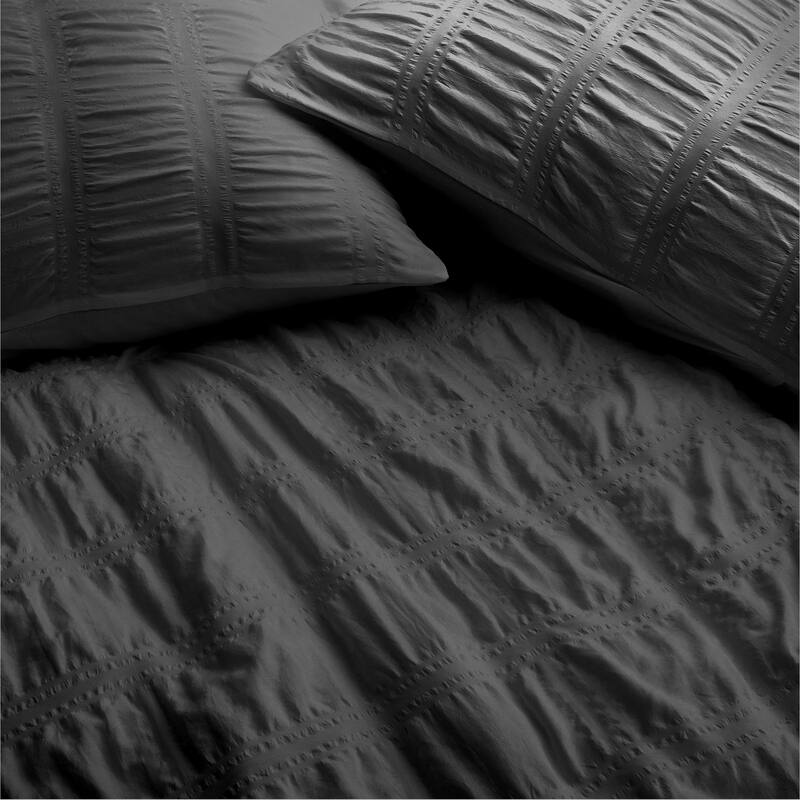 All Season Bubble Ruched Down Alternative Comforter Set