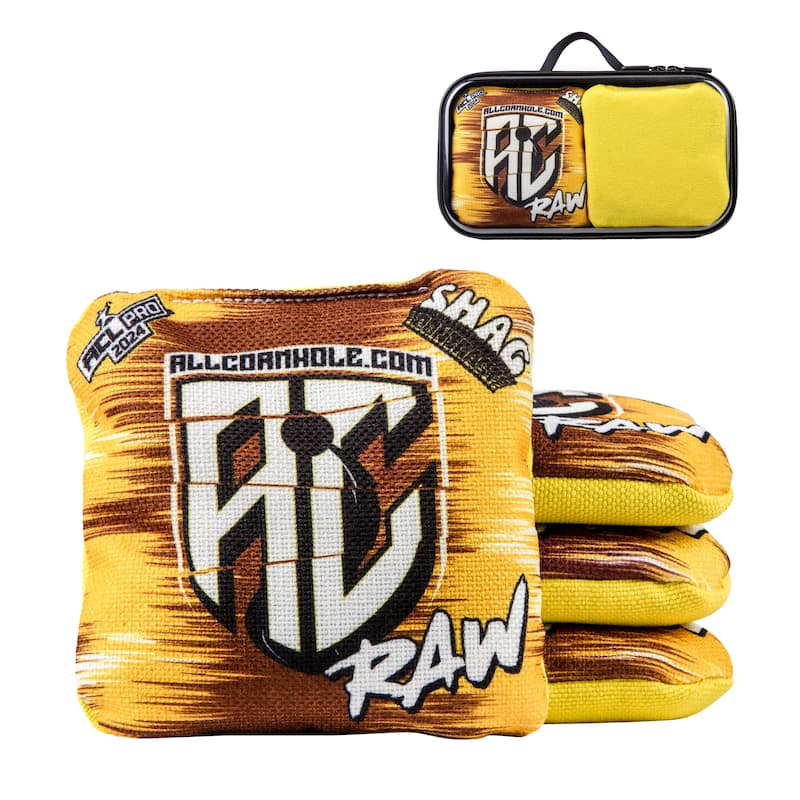 ACL Pro Blue Shag Contrast Bags 4-Pack - Yellow