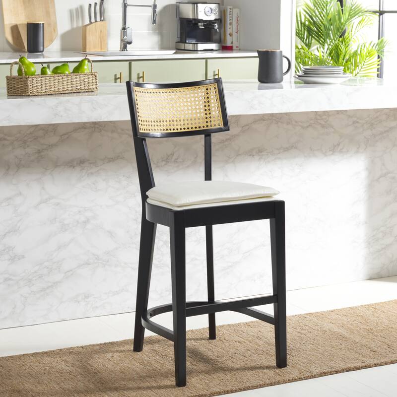 SAFAVIEH Nana 27-inch Counter Stool - 18.5 In. W x 20.6 In. D x 42.7 In. H - 19Wx21Dx43H