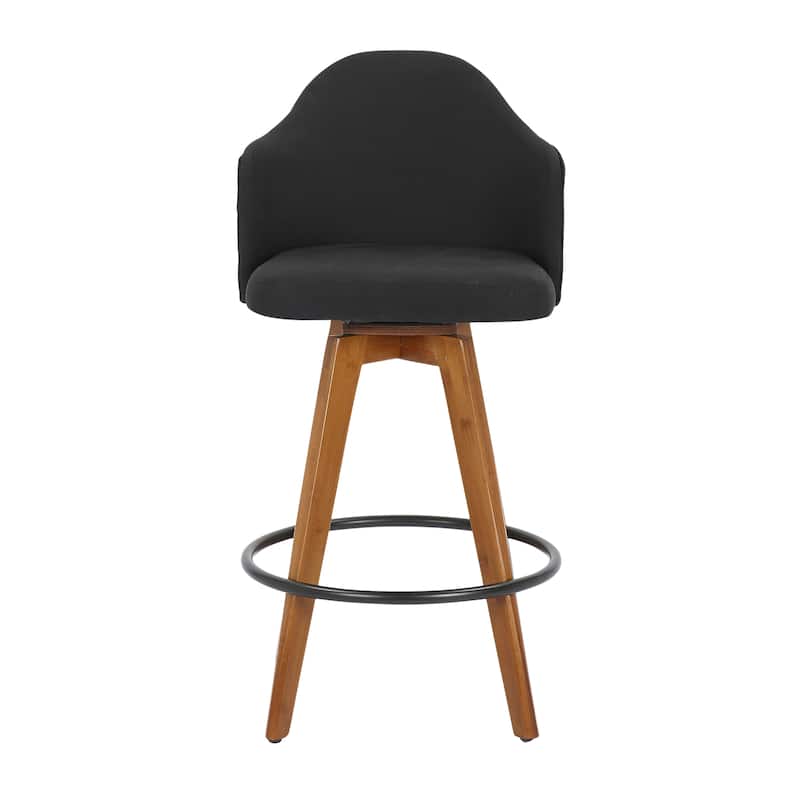 Carson Carrington Valsatra Upholstered Counter Stool with Pattern Accent