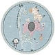 preview thumbnail 50 of 54, SAFAVIEH Carousel Kids Brandusa Animal Rug 6'7" Round - Blue - Round
