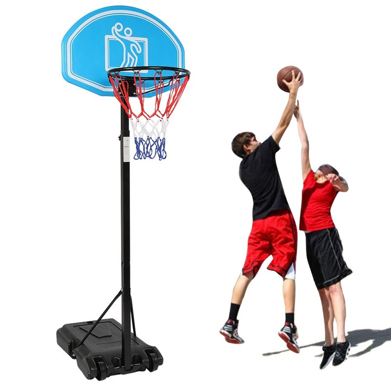 7-10 ft Height Adjustable PVC Portable Basketball Stand - Bed Bath & Beyond  - 33613990