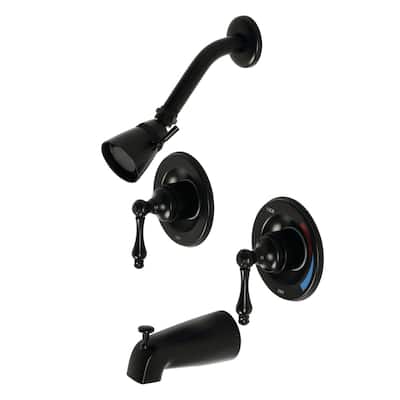 Kingston Brass Vintage Pressure Balanced Two-Handle Tub and Shower Faucet