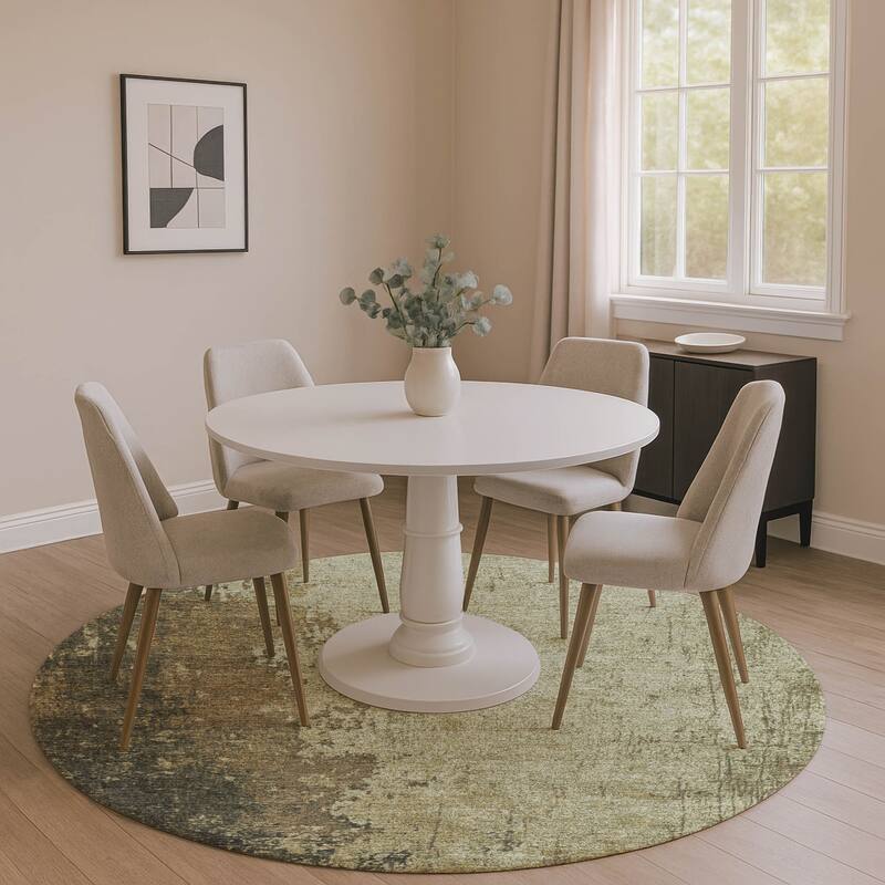 Premium Washable Super Soft Mayfield Rug - Olive - 8' x 8'