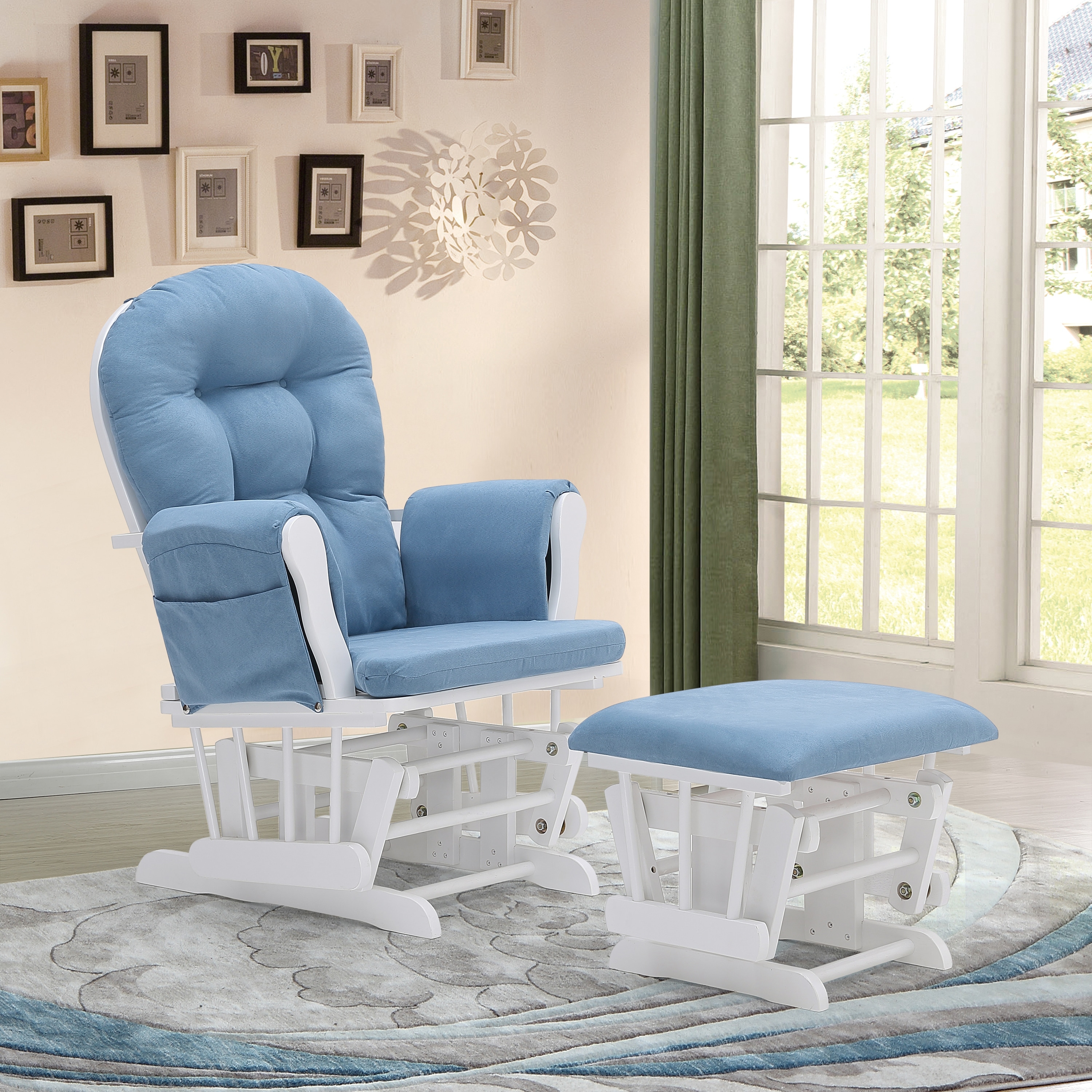 Rejoice Glider Rocking Chair with Ottoman