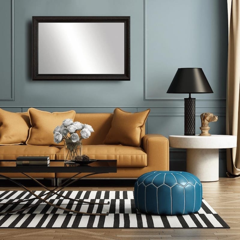 Frame My Mirror Cherry Chocolate Framed Wall Mirror, Solano Design