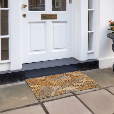 Machine Washable Indoor/ Outdoor Chantille Contemporary Squiggles Rug