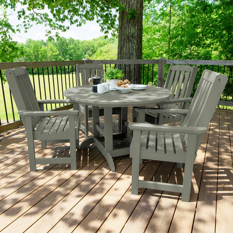Lehigh 5-piece Outdoor Dining Set - 48" Round Table, Dining-height