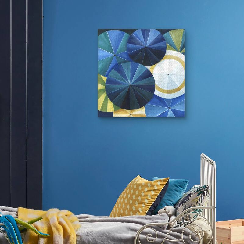 Blue Umbrella by Natasha Marie Canvas Art Print