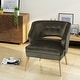 preview thumbnail 5 of 18, Mariposa Mid-century Velvet Accent Chair by Christopher Knight Home Grey