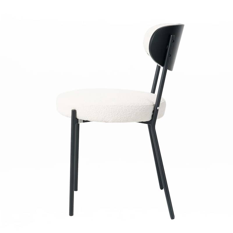 Boucle Kitchen Dining Chair ,Kitchen Dining Room and living room (set of 2)